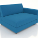 3d model Sofa module 103 single with an armrest on the right - preview