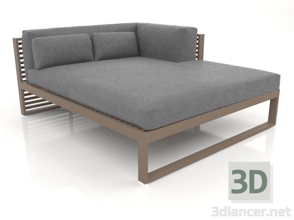 Modelo 3d Sofá modular XL, seção 2 direita (Bronze) - preview