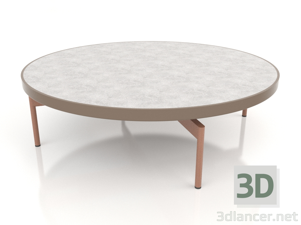 3d модель Стол журнальный круглый Ø120 (Bronze, DEKTON Kreta) – превью