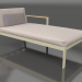 3d model Sofa module, section 2 right (Gold) - preview