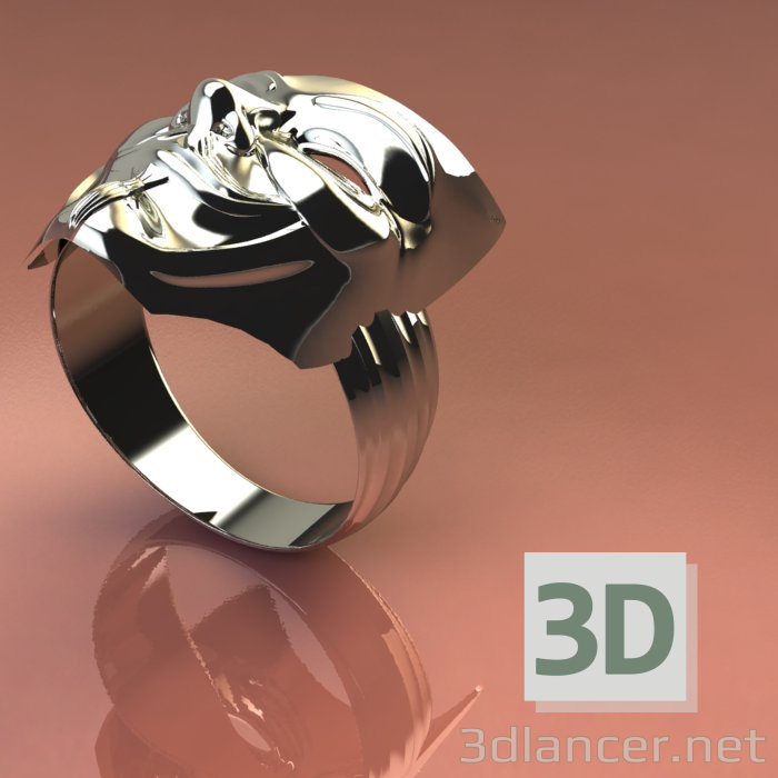 3d model Anillo de Guy Fawkes - vista previa