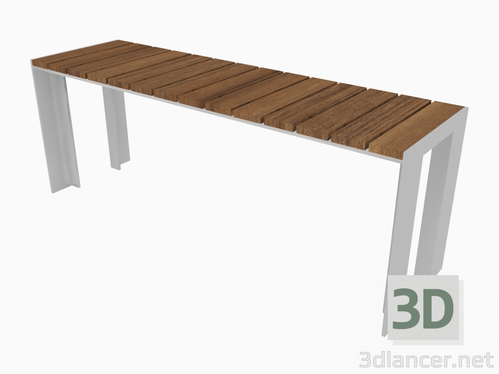 modello 3D Panca stradale (40x140x44) - anteprima