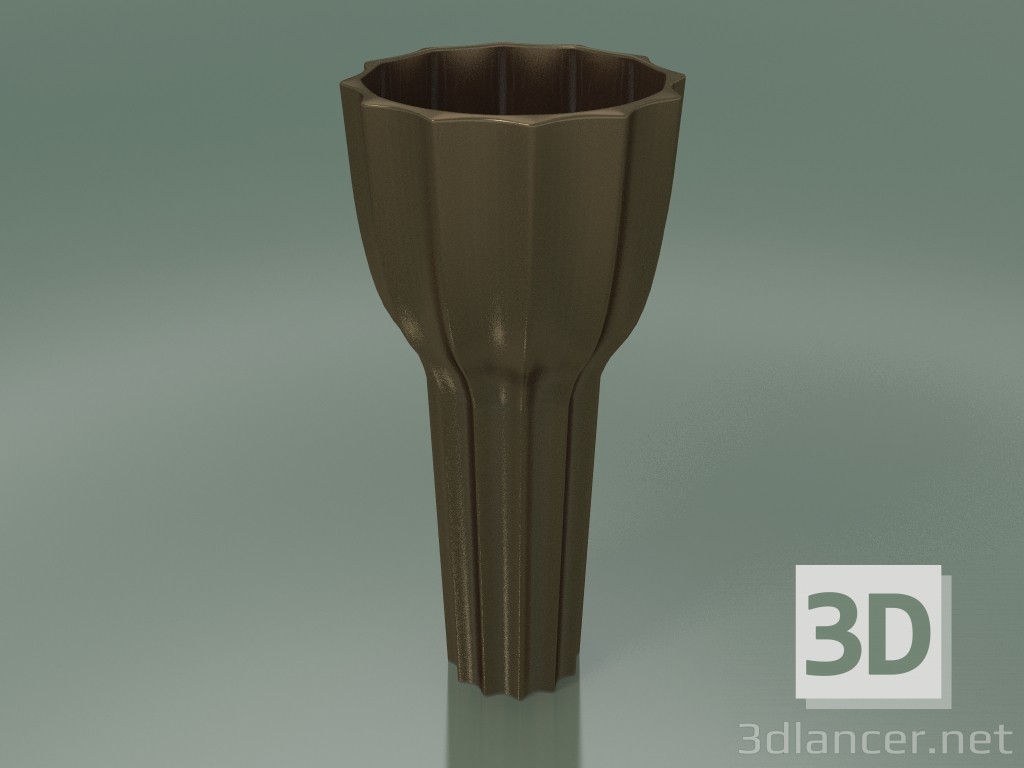 3D Modell Vase Line Small (Bronze) - Vorschau