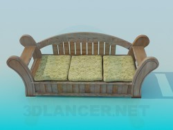 Wooden sofa