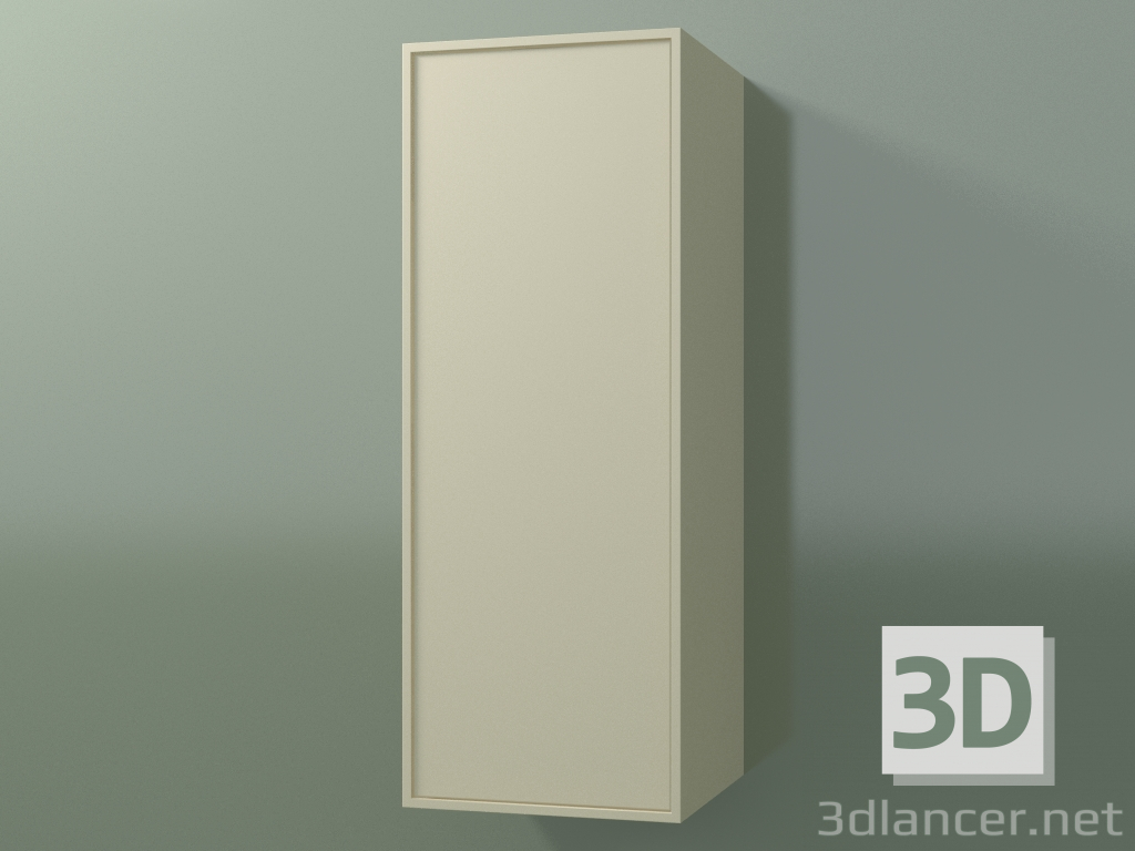 Modelo 3d Armário de parede com 1 porta (8BUBСDD01, 8BUBСDS01, Bone C39, L 36, P 36, H 96 cm) - preview