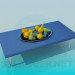 3d model A table with fruits - preview