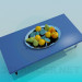 3d model Una mesa con frutas - vista previa