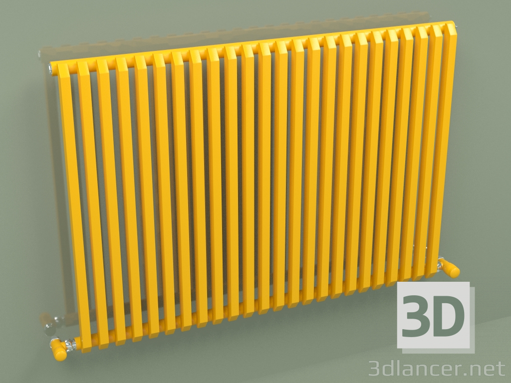 3d model Radiador SAX (H 680 24 EL, Amarillo melón - RAL 1028) - vista previa