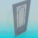 3d model Door with glass - preview