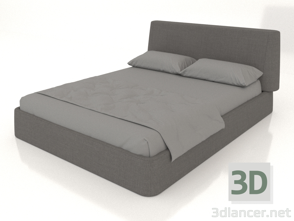 3D Modell Doppelbett Picea 1600 (grau) - Vorschau