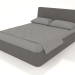 3d model Cama matrimonio Picea 1600 (gris) - vista previa