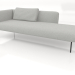 modello 3D Chaise longue 225 sinistra (opzione 1) - anteprima