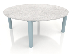 Table basse D 90 (Bleu gris, DEKTON Kreta)