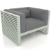 modello 3D Poltrona lounge (Grigio cemento) - anteprima