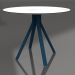 3d model Round dining table on column leg Ø90 (Grey blue) - preview