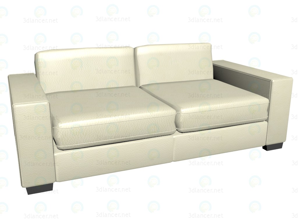 3d model Sofá cama triples cuerpo - vista previa