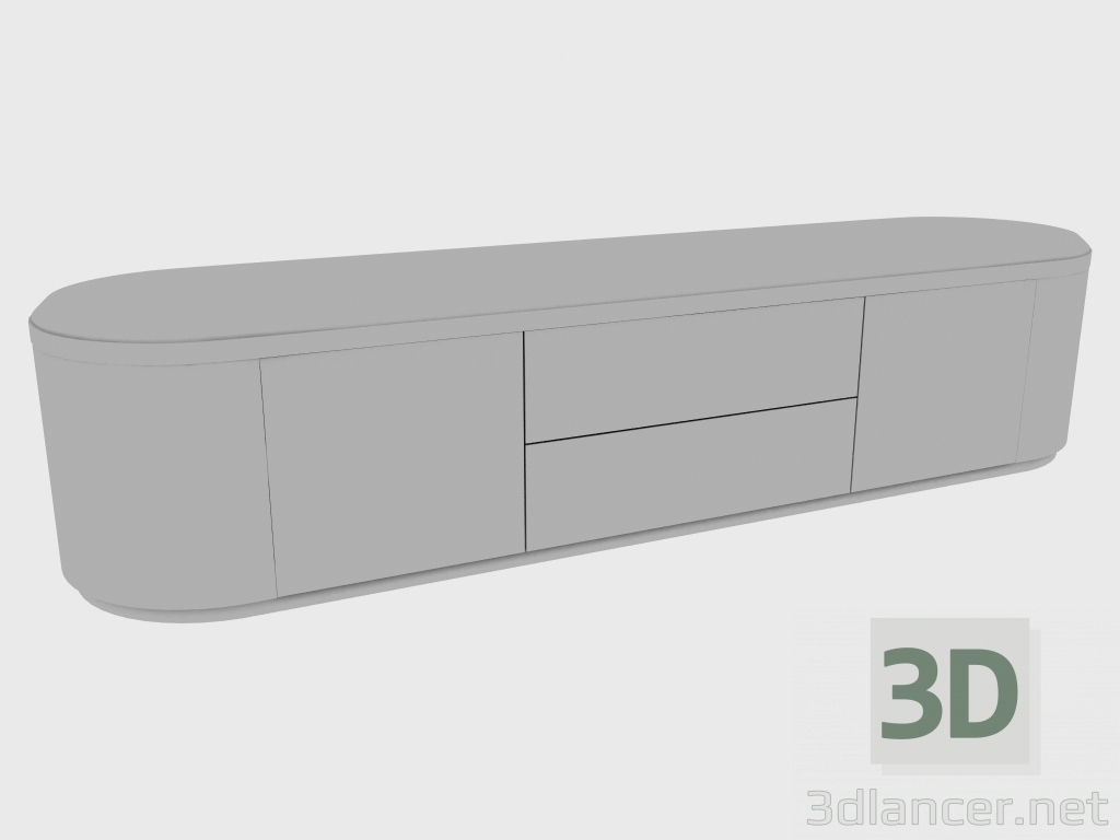 3d модель Шкафчик низкий GORDON LOW SMOOTH (250x55xH56) – превью