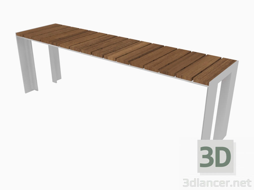 3D Modell Straßenbank (40 x 160 x 44) - Vorschau