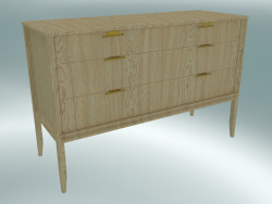 Chest of 6 drawers (Light Oak)