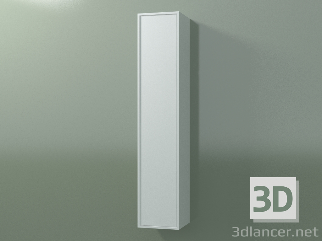 3d model Wall cabinet with 1 door (8BUADCD01, 8BUADCS01, Glacier White C01, L 24, P 24, H 120 cm) - preview