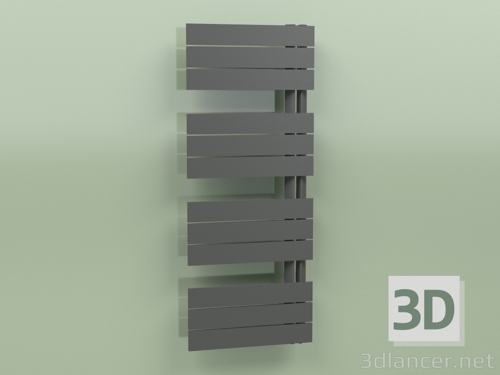 3d model Heated towel rail - Elato (1130 x 450, RAL - 9005) - preview