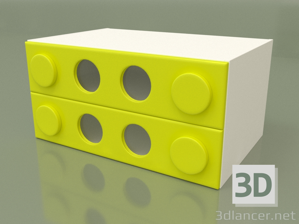 3d model Cajonera pequeña (Lima) - vista previa