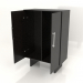 3D Modell Kleiderschrank B 02 (800x400x1200 offen, Holz schwarz) - Vorschau