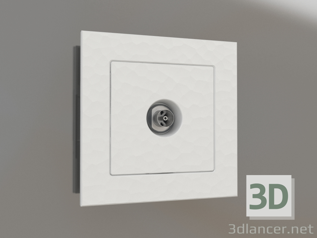 3d model TV socket (hammer silver) - preview