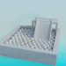 3d model piscina de bolas - vista previa