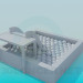 3d model piscina de bolas - vista previa