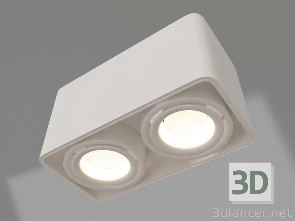 3d model Lamp SP-CUBUS-S195x100-2x8W Day4000 (WH, 45 deg, 230V) - preview