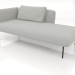 modello 3D Chaise longue 190 sinistra (opzione 1) - anteprima