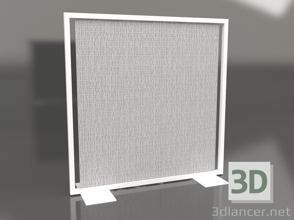 Modelo 3d Partição de tela 150x150 (branca) - preview