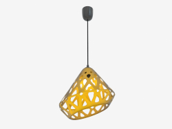 Lampe suspendue (jaune 2.1 fil noir foncé)