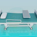 Modelo 3d Cama de hospital - preview