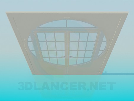 3d model Puerta doble - vista previa