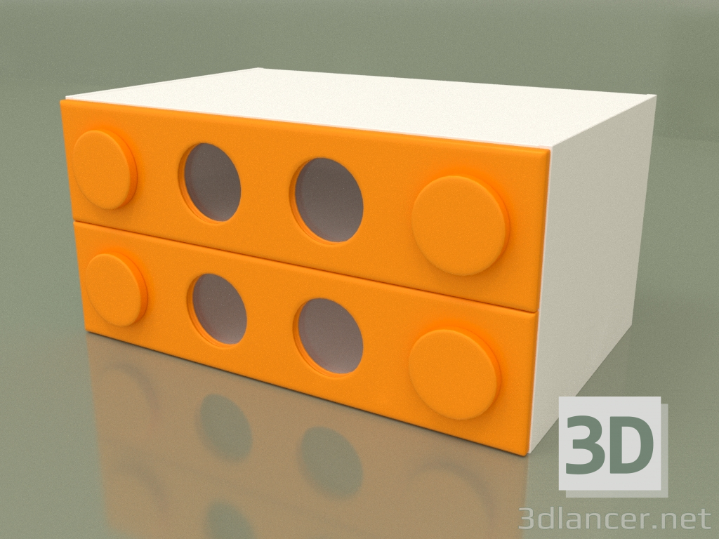 3d model Cajonera pequeña (Mango) - vista previa