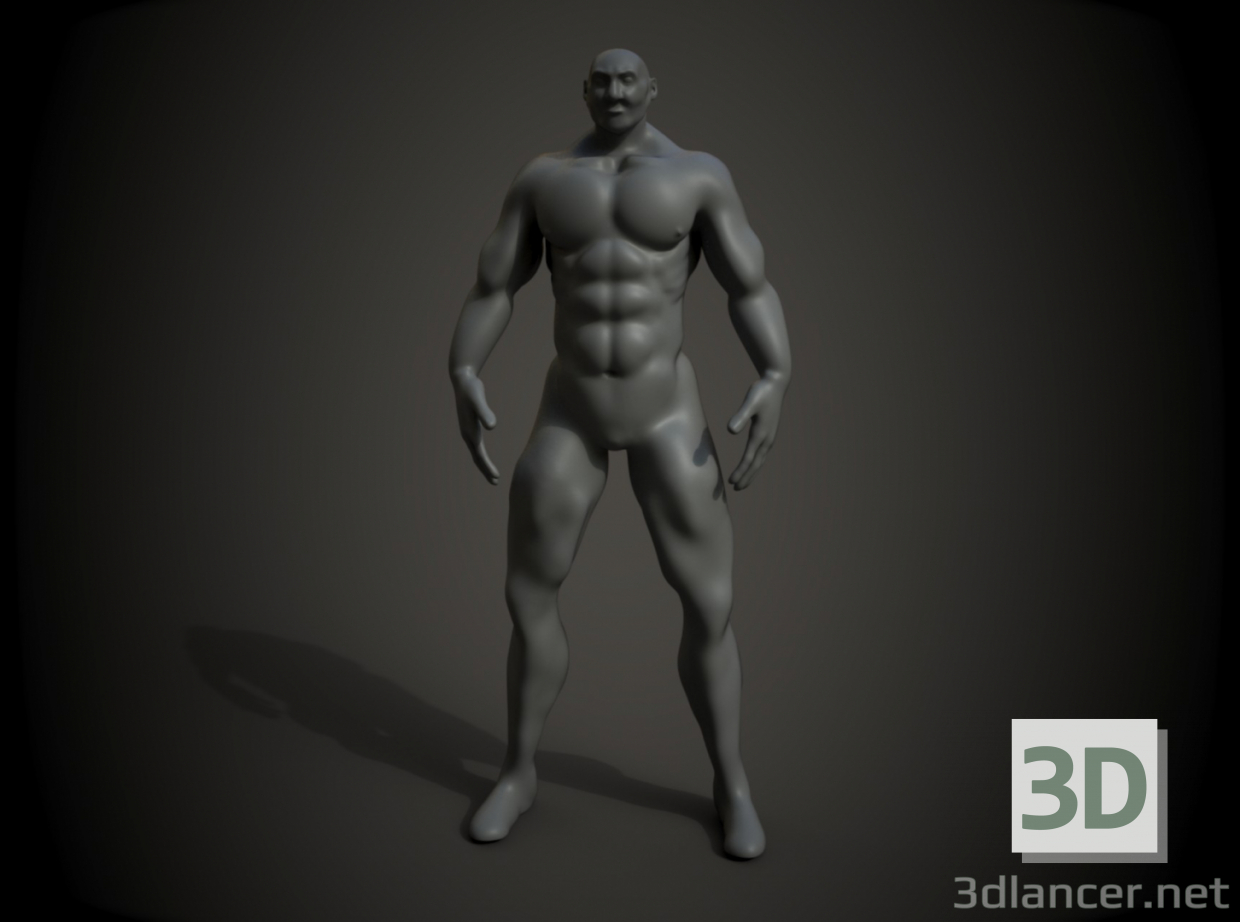 3d model Humano - vista previa