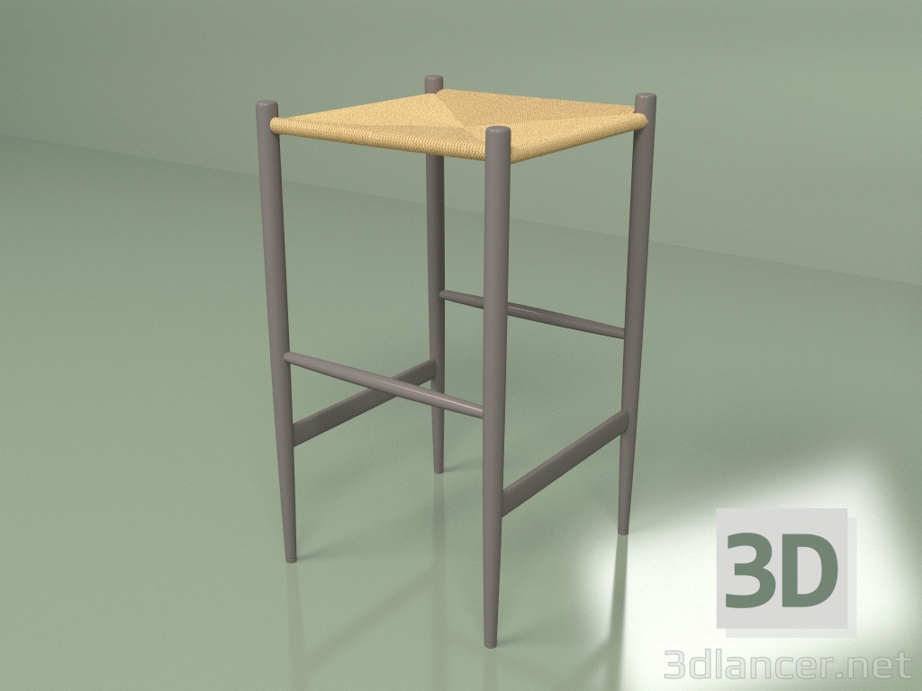 3D modeli Bar taburesi - önizleme