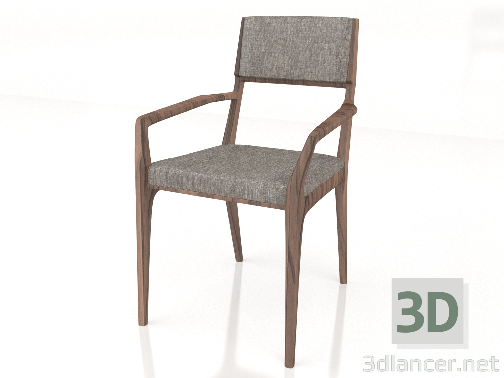 3d model Silla con reposabrazos Ala - vista previa