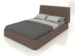 Cama de casal Picea 1400 (marrom)