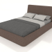 Modelo 3d Cama de casal Picea 1400 (marrom) - preview