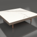 3D Modell Quadratischer Couchtisch (Bronze, DEKTON Aura) - Vorschau