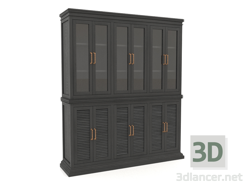 3D Modell Sideboard (3 Abschnitte) - Vorschau