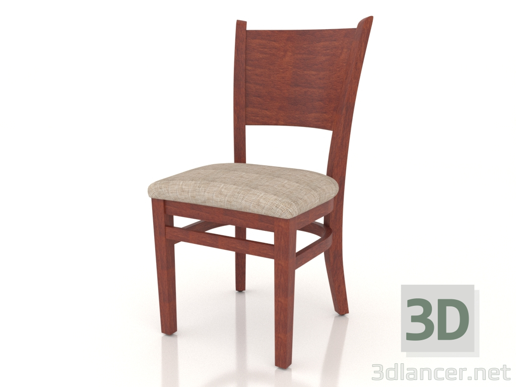 modèle 3D Chaise Bristol (Cognac) - preview