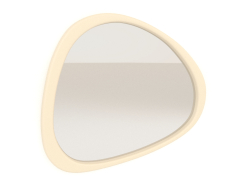 Specchio da parete piccolo ASYM (vaniglia)