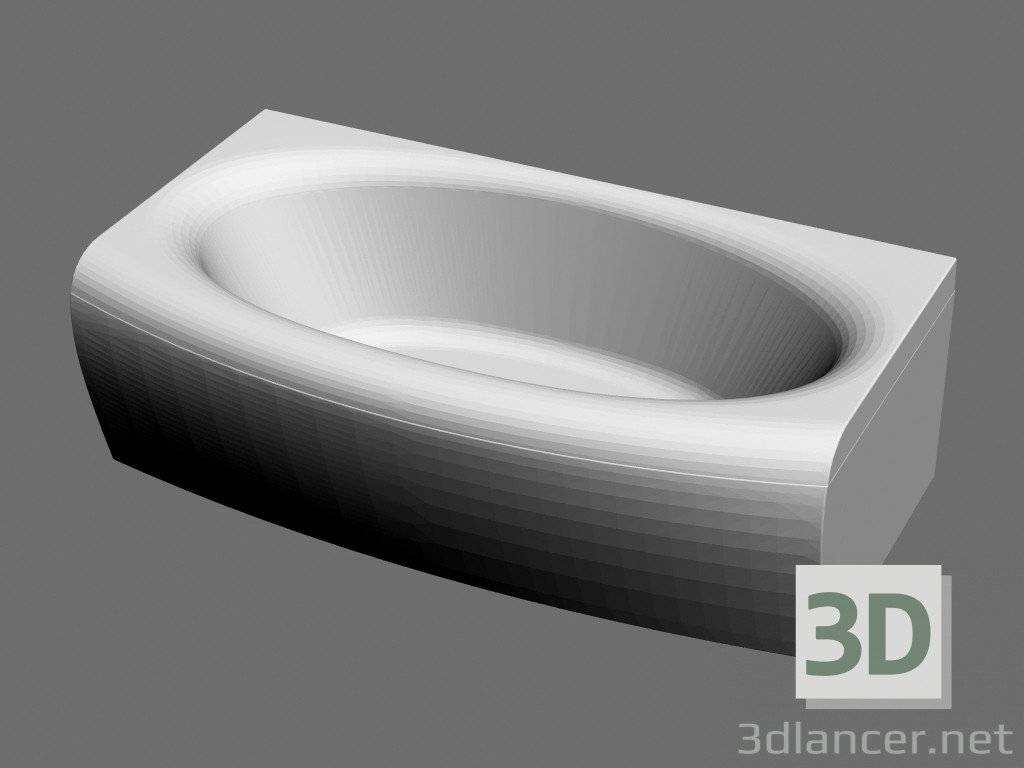 3d model Paneles de bañera rectangular c evolución (180h 102) - vista previa