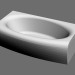 3D Modell Rechteckige Badewanne Evolution c Platten (180h 102) - Vorschau