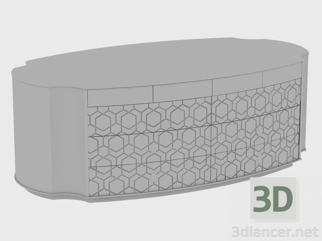 modello 3D Cassettiera GYLIEN (231X127XH82) - anteprima