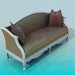 3D Modell Antikes Sofa - Vorschau